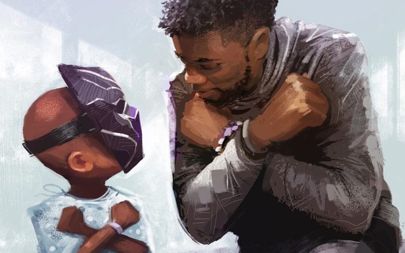 Disneyland Chadwick Boseman Black Panther mural