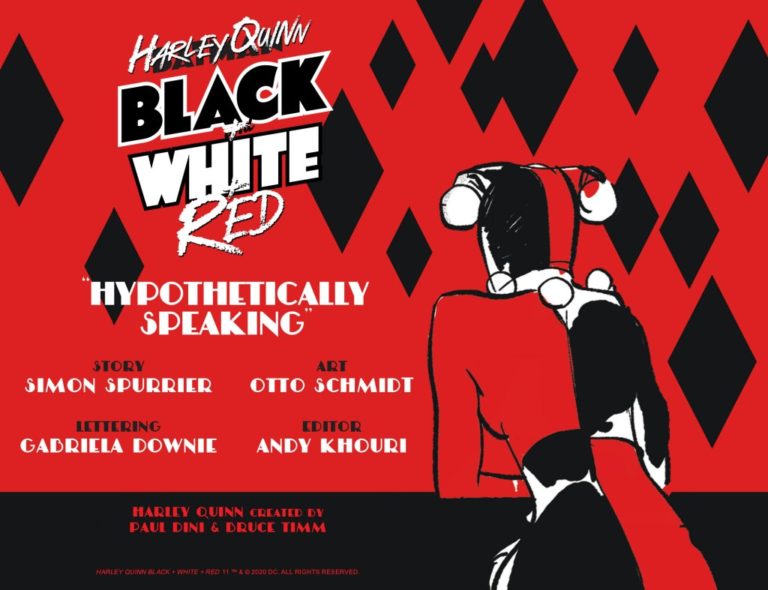 harley quinn black white and red all over