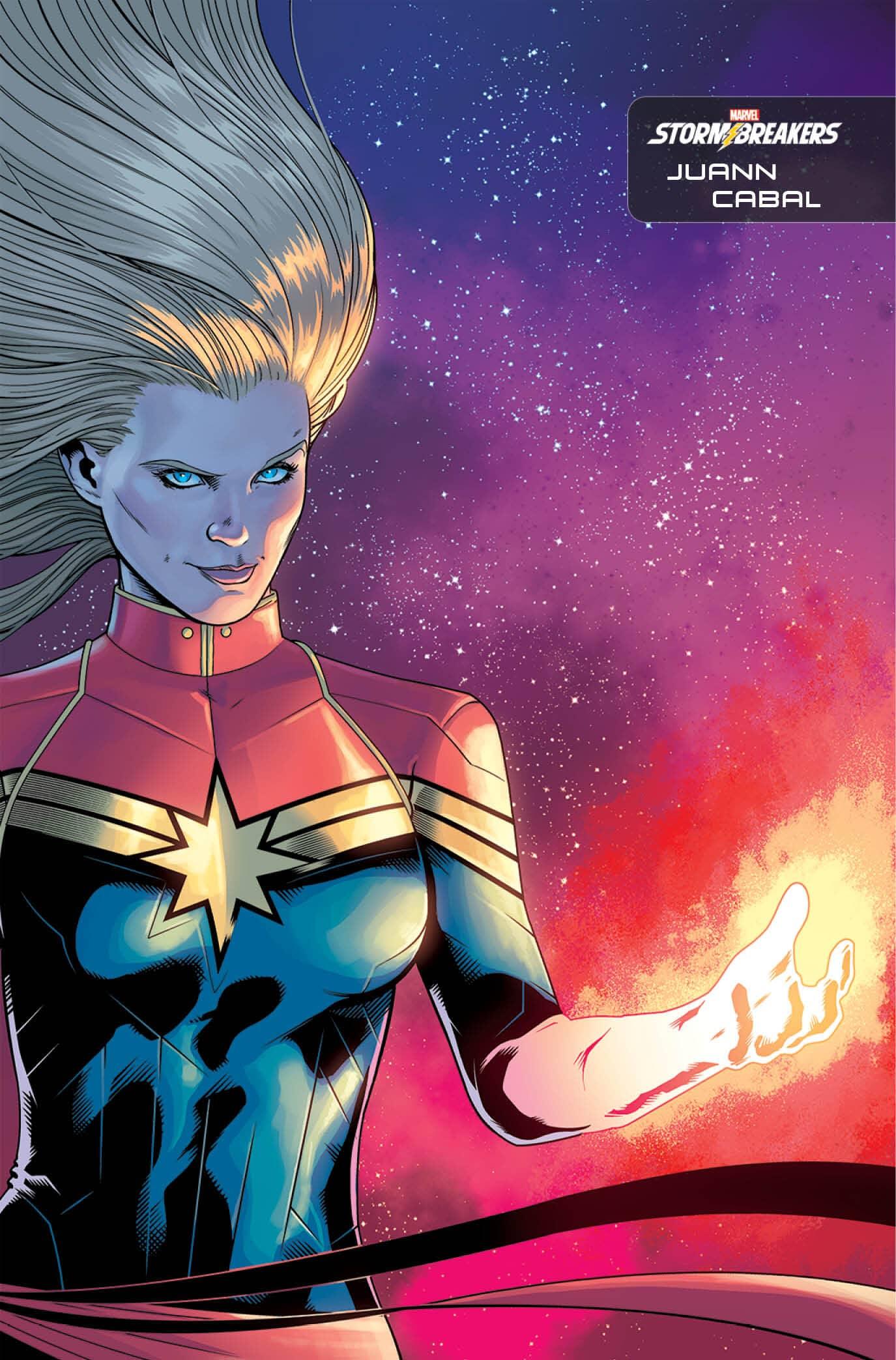 Captain Marvel #25 Stormbreakers variant cover by Juann Cabal