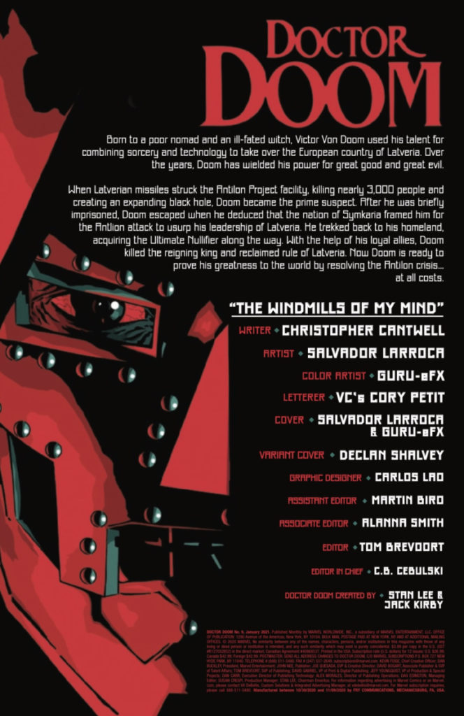 Marvel: Doctor Doom #9 preview