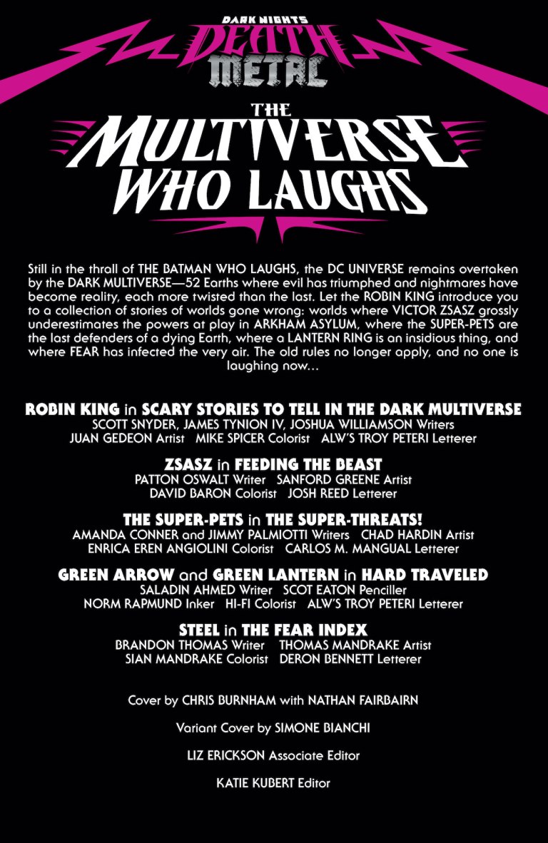 Dark Nights: Death Metal – The Multiverse Who Laughs #1 preview