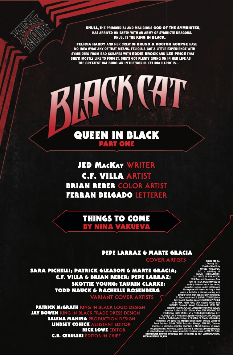 Black Cat #1 preview
