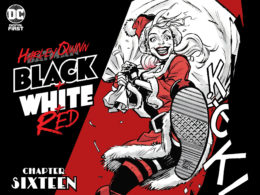 Harley Quinn Black + White + Red #16
