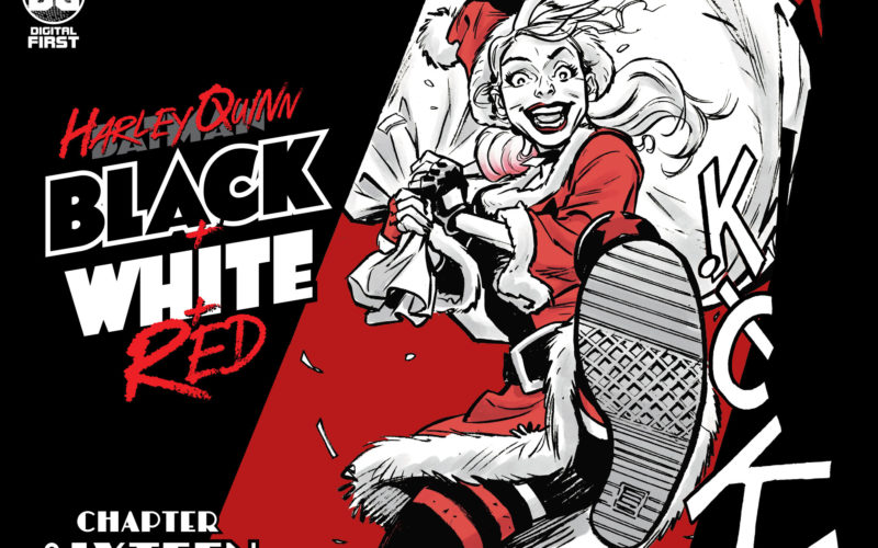Harley Quinn Black + White + Red #16
