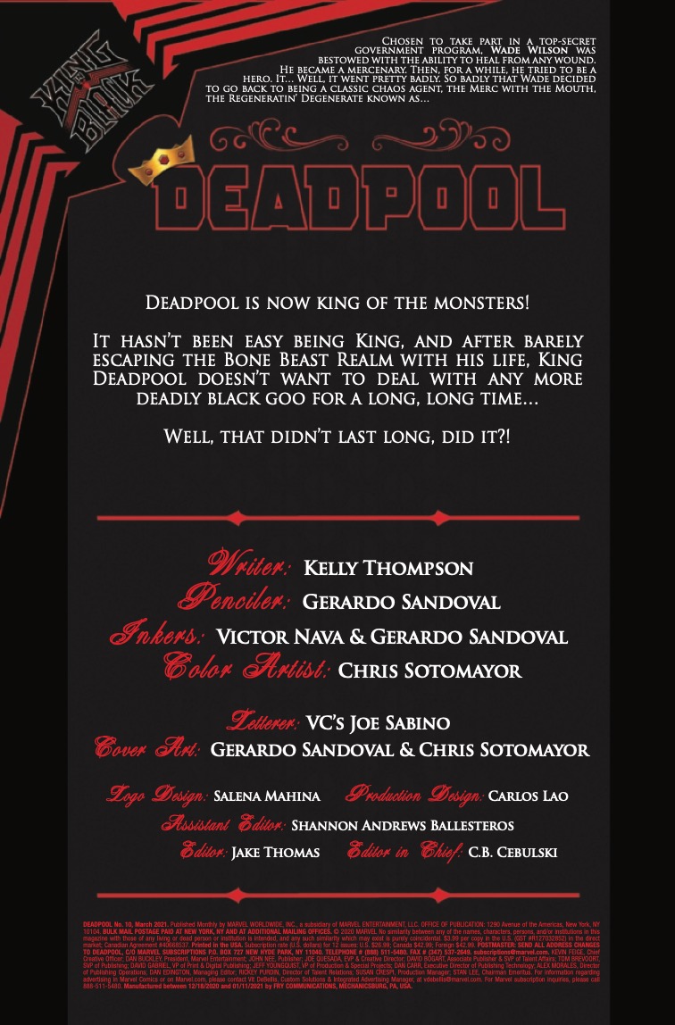 Deadpool #10 preview