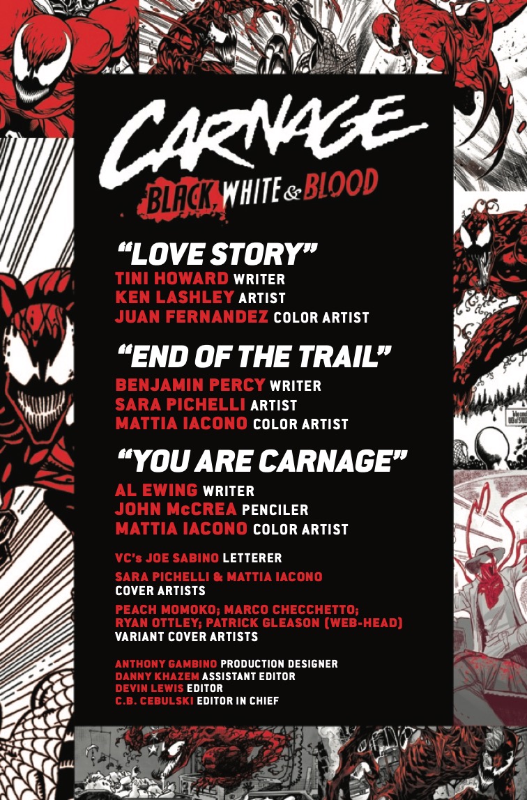 Carnage; Black, White and Blood #1 preview